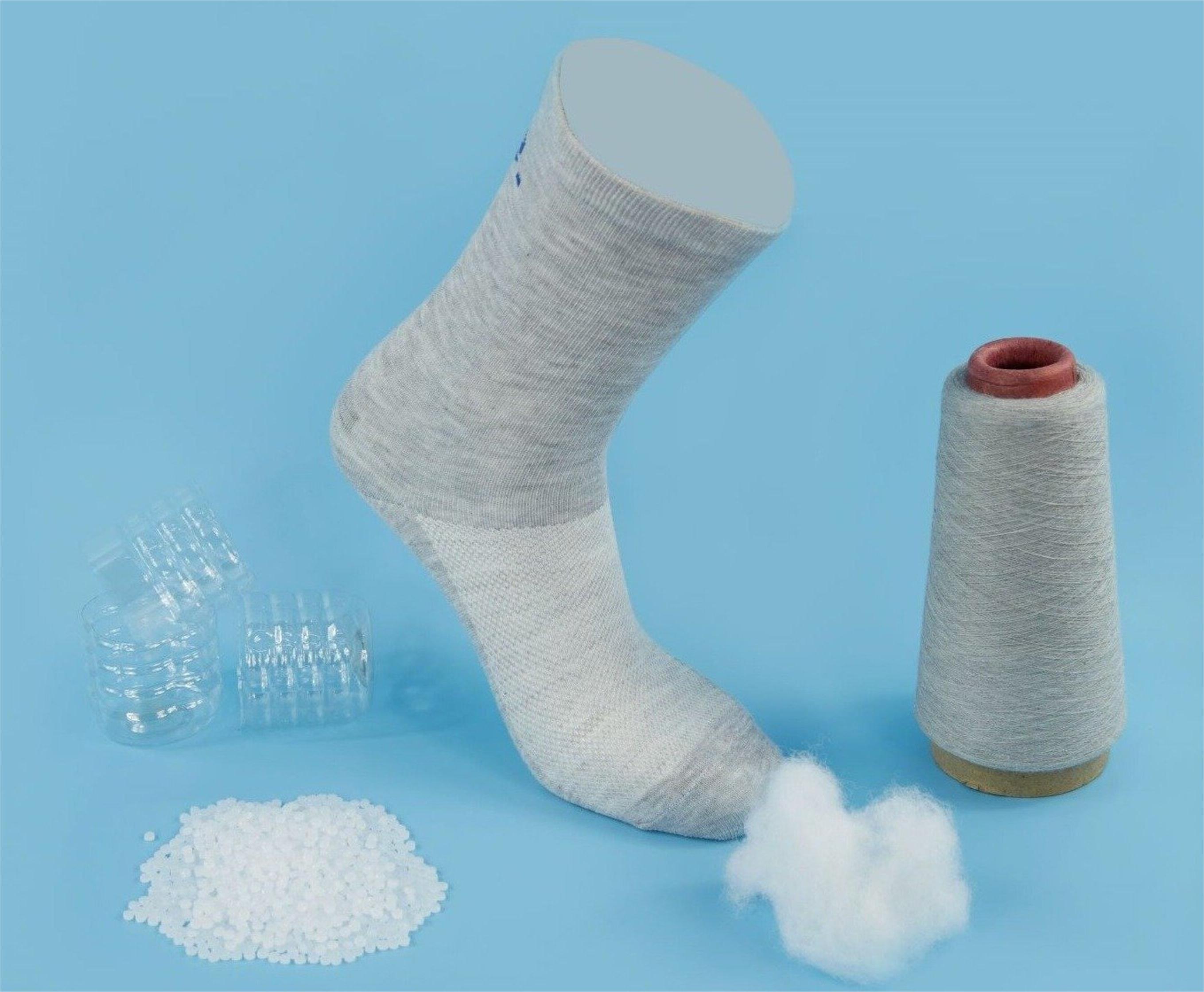 Athletic Socks from Recycled PET Bottles