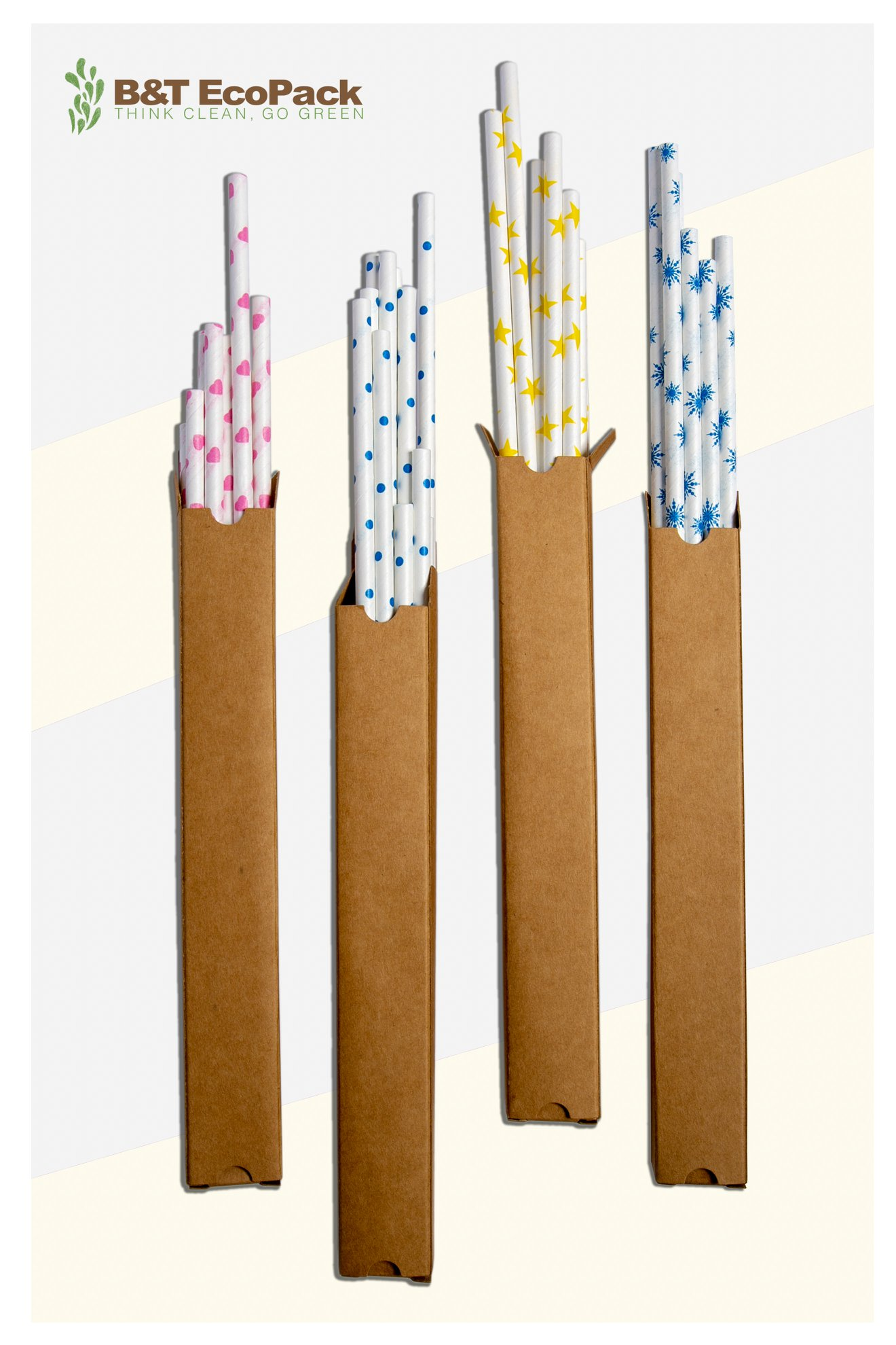 B&T EcoPack Paper Drinking Straw